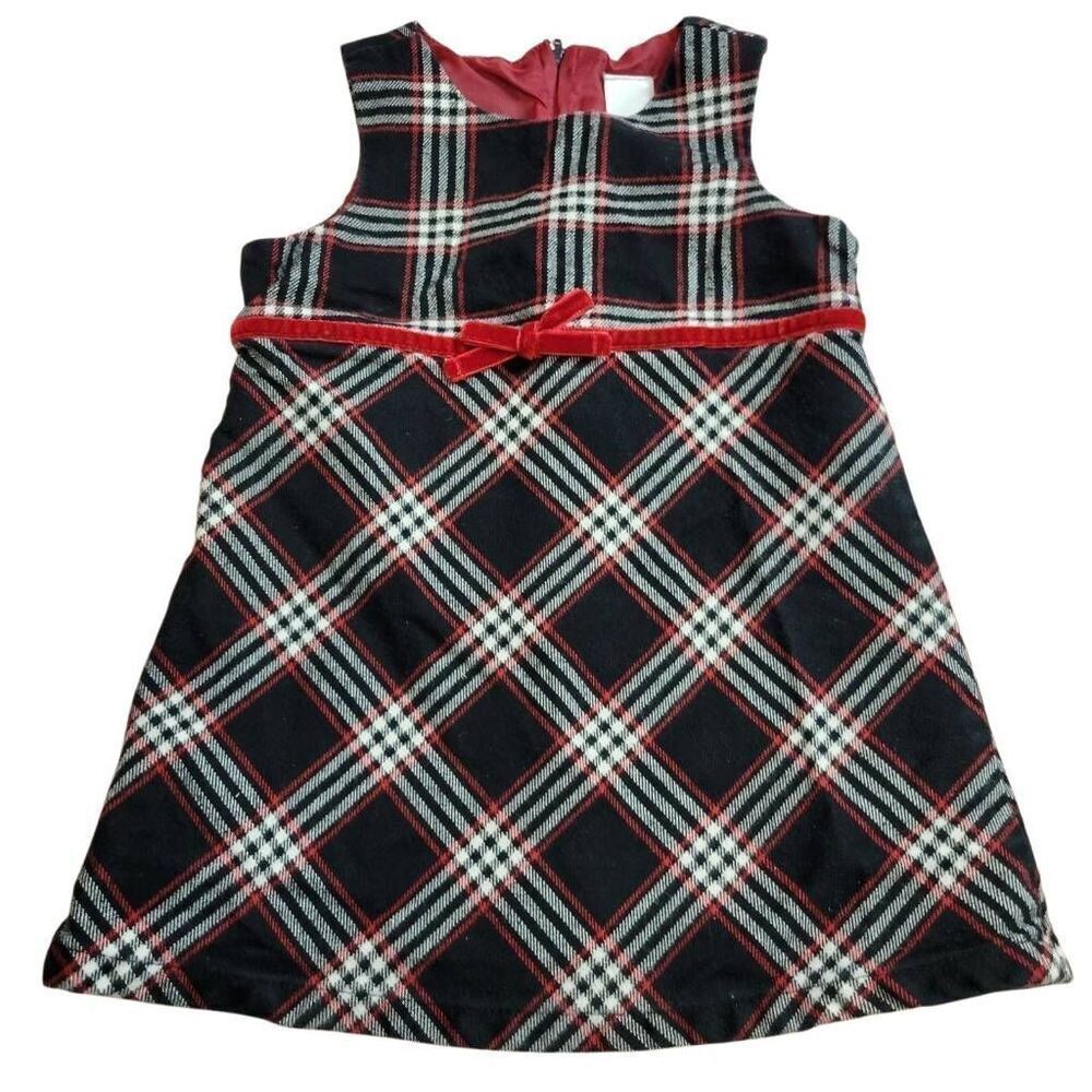 Old Navy plaid dress 12-18 months